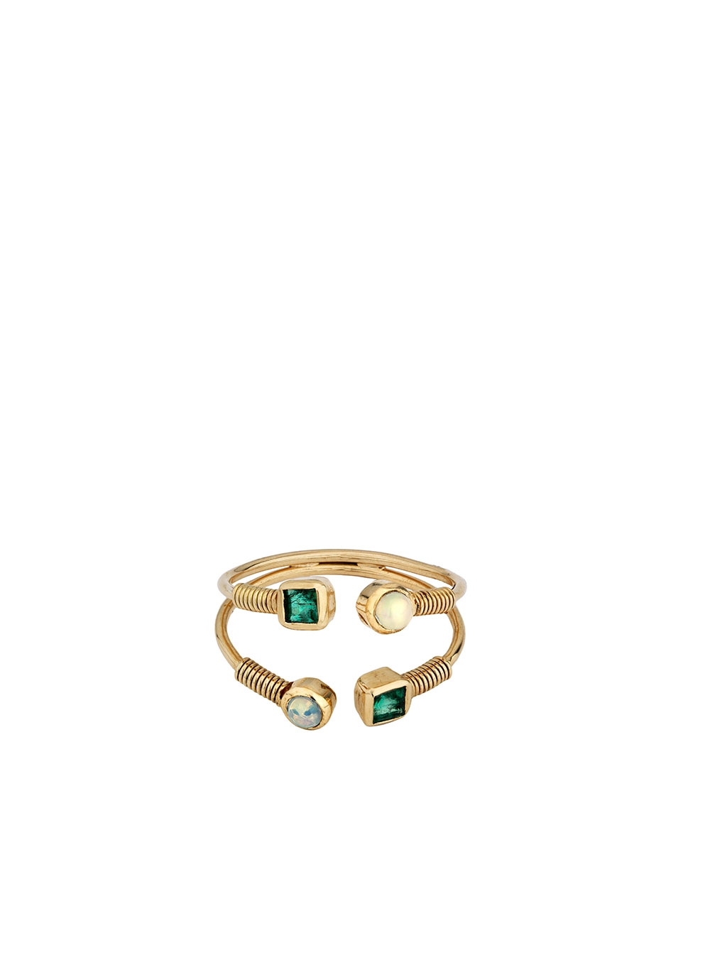 YELLOW GOLD DOUBLE RING