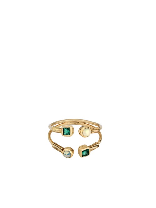 YELLOW GOLD DOUBLE RING