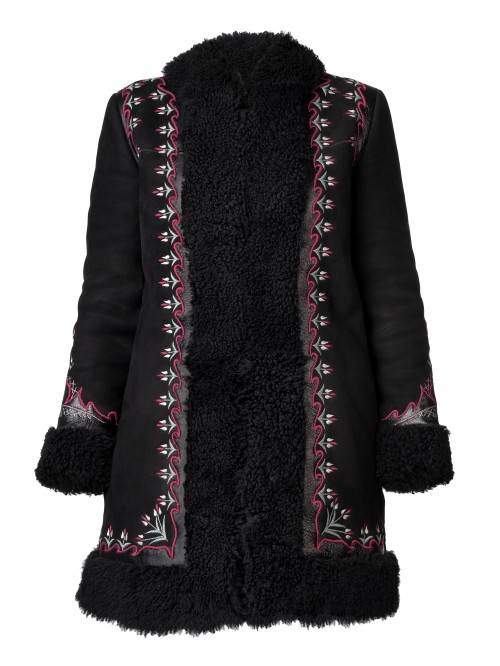 EMBROIDERED AGNES COAT