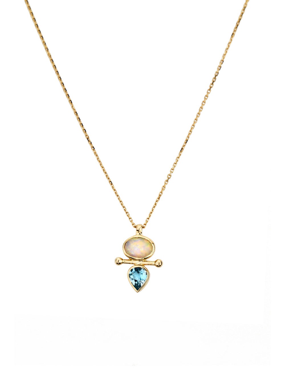 YELLOW GOLD PENDANT NECKLACE